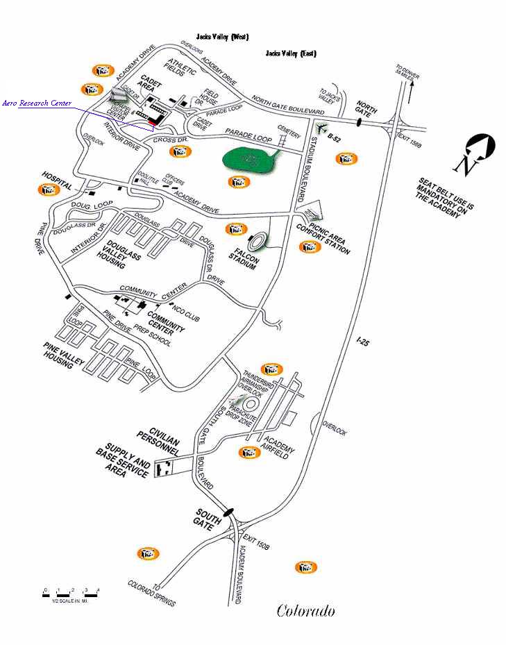 USAF Academy Maps and Directions